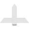 Ekena Millwork Eugene Architectural Grade PVC Gable Bracket, 36"W x 24"H x 2"D x 6"F, 16/12 Pitch GBP036X24X0206EUG00 - alternate 4